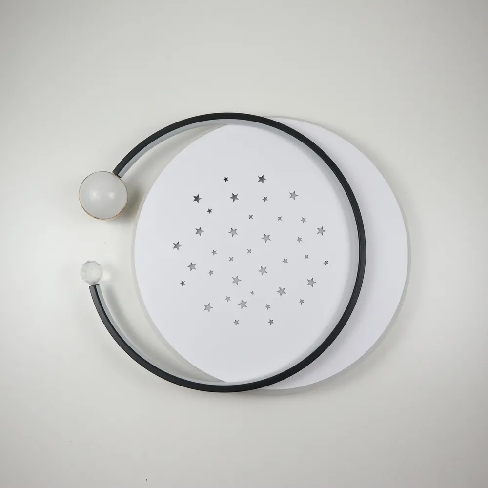 Стельова LED-люстра Starfall A3021-500C BK+WH 120W  - фото 6