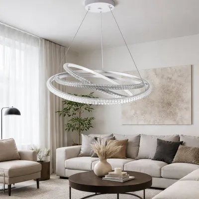 Підвісна світлодіодна люстра Horizon D8703-600-3 WH