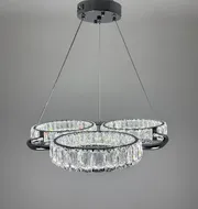 Підвісна кришталева люстра Earl Bright D8888-600-3 CH 150W  - фото 12
