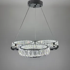 Підвісна кришталева люстра Earl Bright D8888-600-3 CH 150W