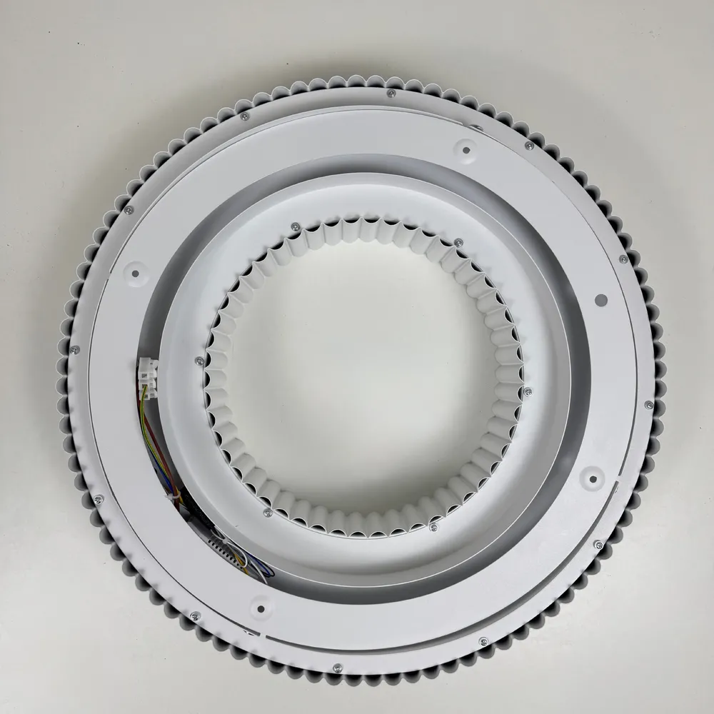 Стельовий світлодіодний світильник Corruga 9017-500 WH 120W  - фото 7
