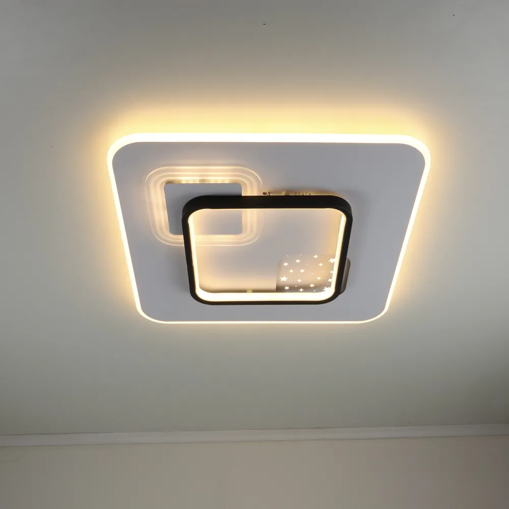 Стельова LED-люстра Starfall A3055-500S BK+WH 140W  - фото 8