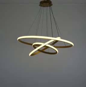 Люстра підвісна Modern Ring's 3213-60-40-20C GD A 96W