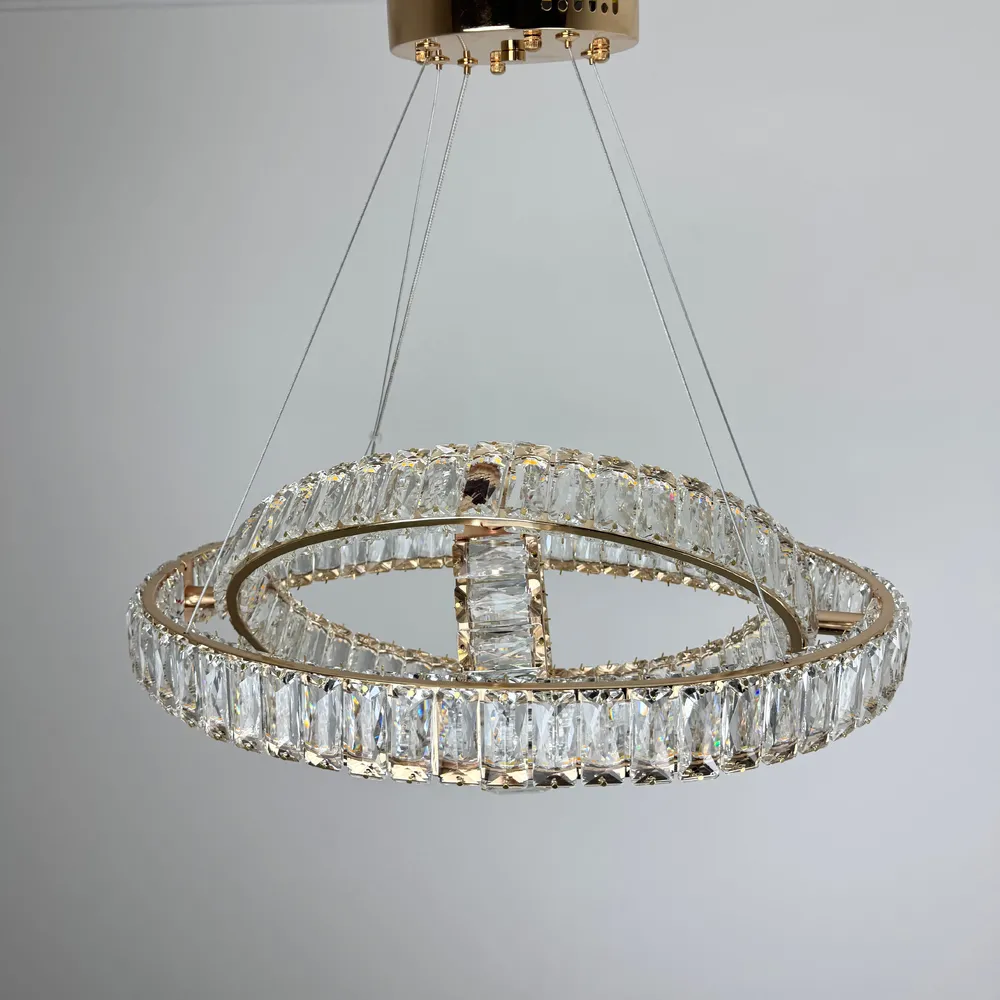 Підвісна кришталева люстра Earl Bright D8897-500-3 FGD 150W  - фото 8