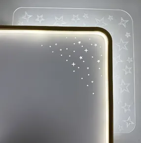 Стельова LED-люстра Starfall A12-6-500S WH+GD 140W