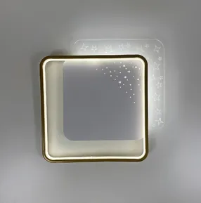 Стельова LED-люстра Starfall A12-6-500S WH+GD 140W