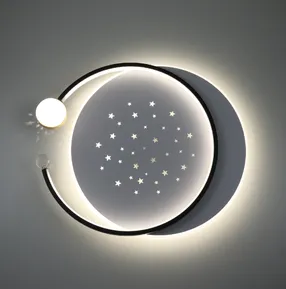 Стельова LED-люстра Starfall A3021-500C BK+WH 120W