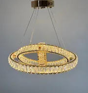 Підвісна кришталева люстра Earl Bright D8897-500-3 FGD 150W  - фото 4