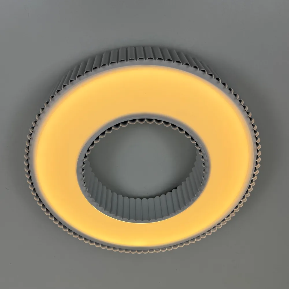 Стельовий світлодіодний світильник Corruga 9017-500 WH 120W  - фото 3
