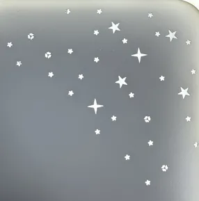 Стельова LED-люстра Starfall A12-6-500S WH+GD 140W