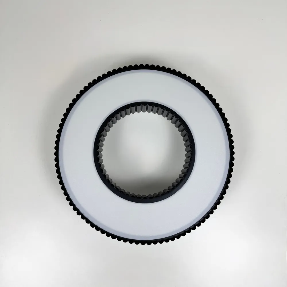 Стельовий світлодіодний світильник Corruga 9017-500 BK 120W  - фото 10