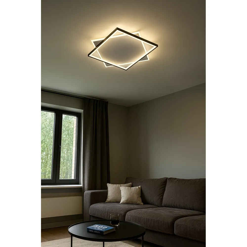 Стельова LED-люстра Simple Forms A3301-1-500 BK+WH 140W 