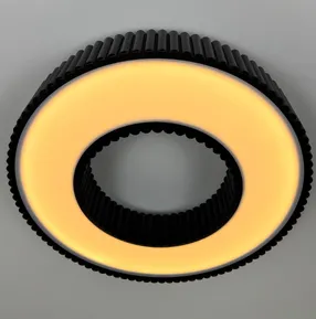 Стельовий світлодіодний світильник Corruga 9017-500 BK 120W