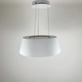 Підвісна люстра з декоративним абажуром Corruga BESMA 9065-450 WH 100W