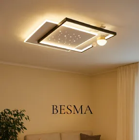 Стельова LED-люстра Starfall A3021-500S BK+WH 120W