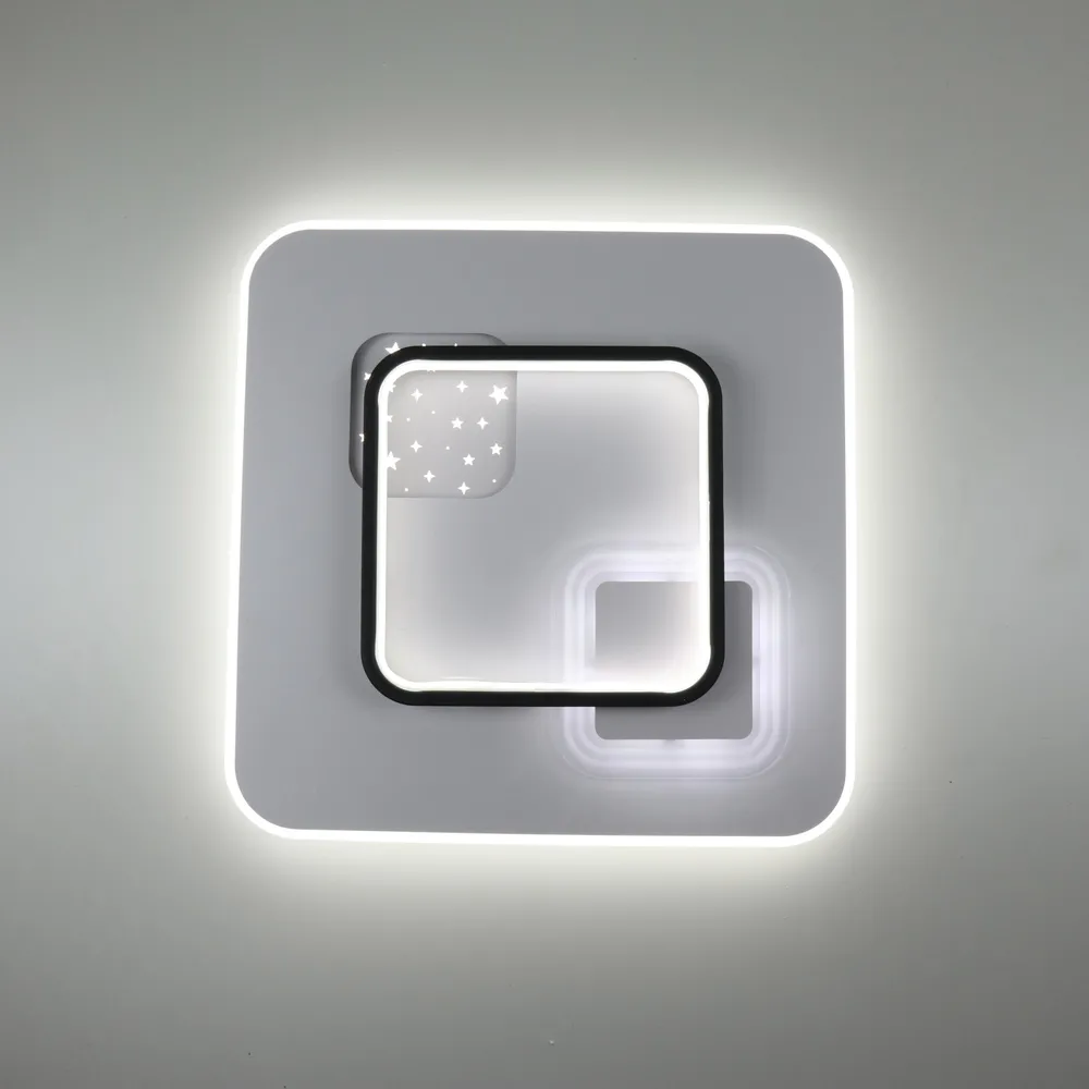 Стельова LED-люстра Starfall A3055-500S BK+WH 140W  - фото 4