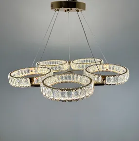 Підвісна кришталева люстра Earl Bright D8888-700-5 FGD 250W