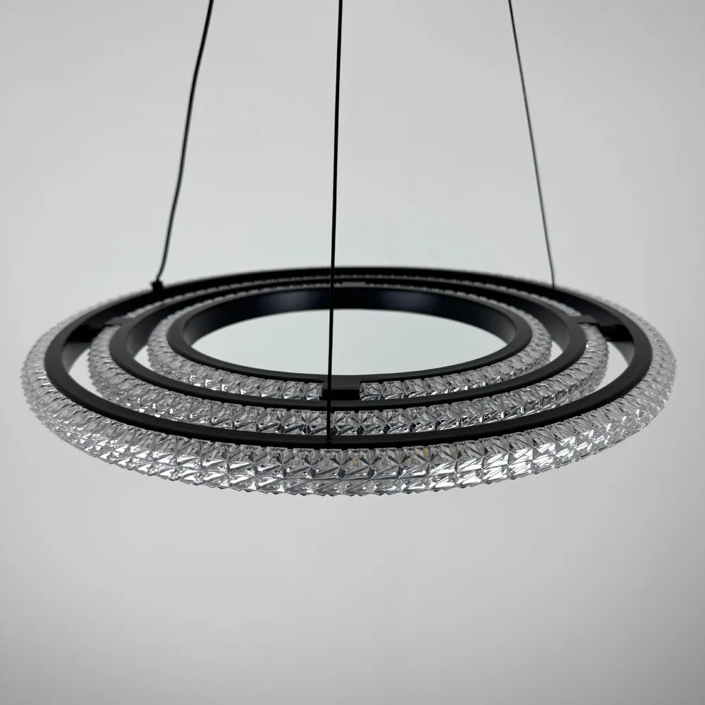 Підвісна світлодіодна люстра Horizon D8702-400-3 BK 94W  - фото 12