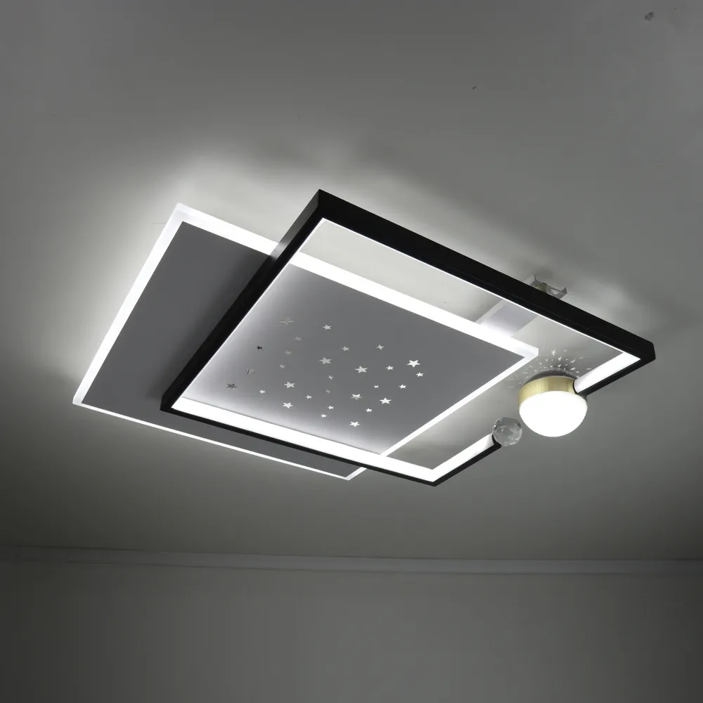 Стельова LED-люстра Starfall A3021-500S BK+WH 120W  - фото 5