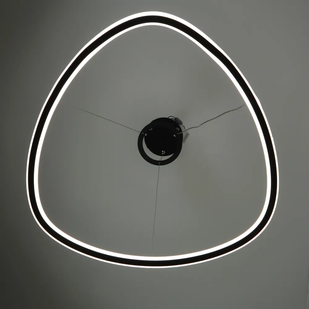 Підвісна LED-люстра Contour D166-600 BK 110W  - фото 9