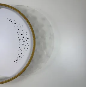 Стельова LED-люстра Starfall A12-6/2-500C WH+GD 130W