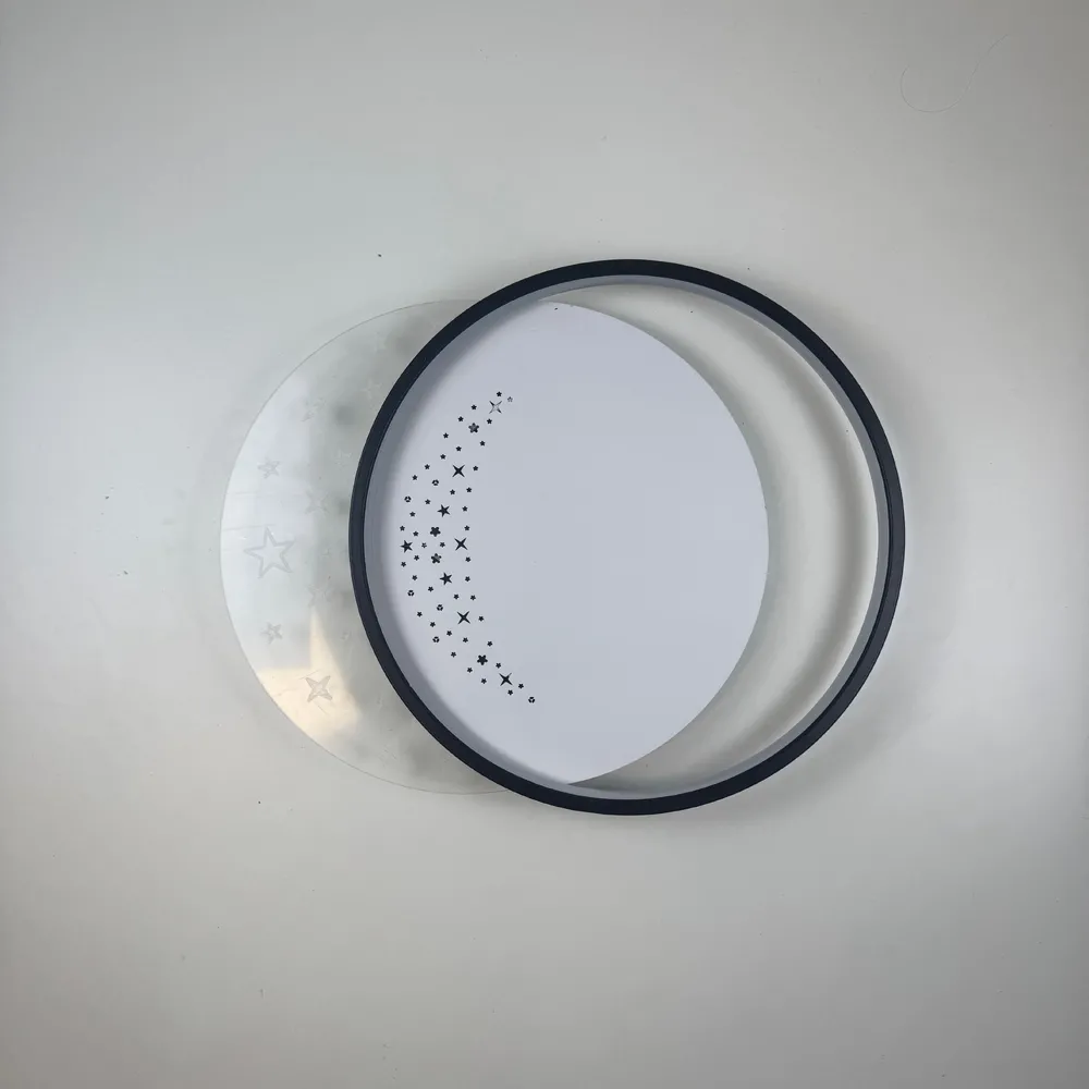Стельова LED-люстра Starfall A12-6/2-500C BK+WH 130W  - фото 4