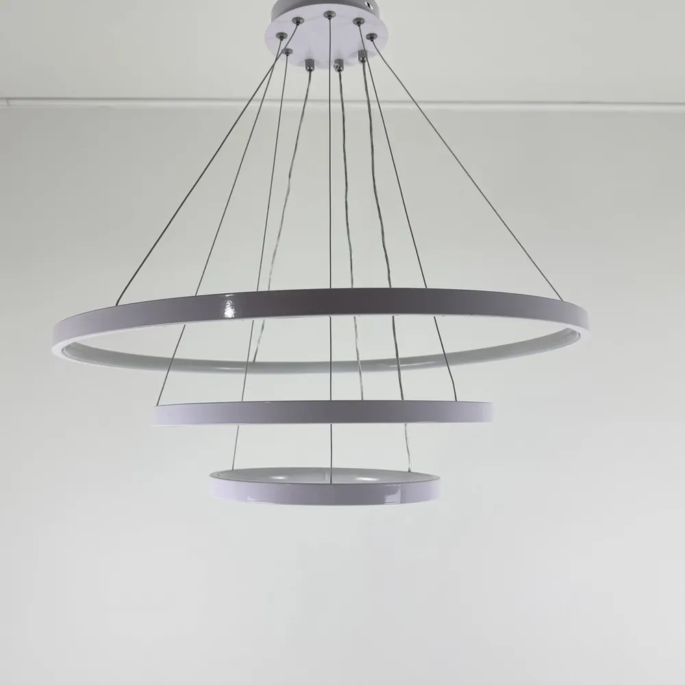 Люстра підвісна Modern Ring's 3213-60+40+20C WH B 96W  - фото 8