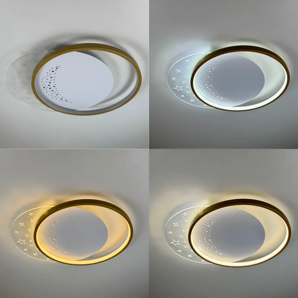 Стельова LED-люстра Starfall A12-6/2-500C WH+GD 130W  - фото 6