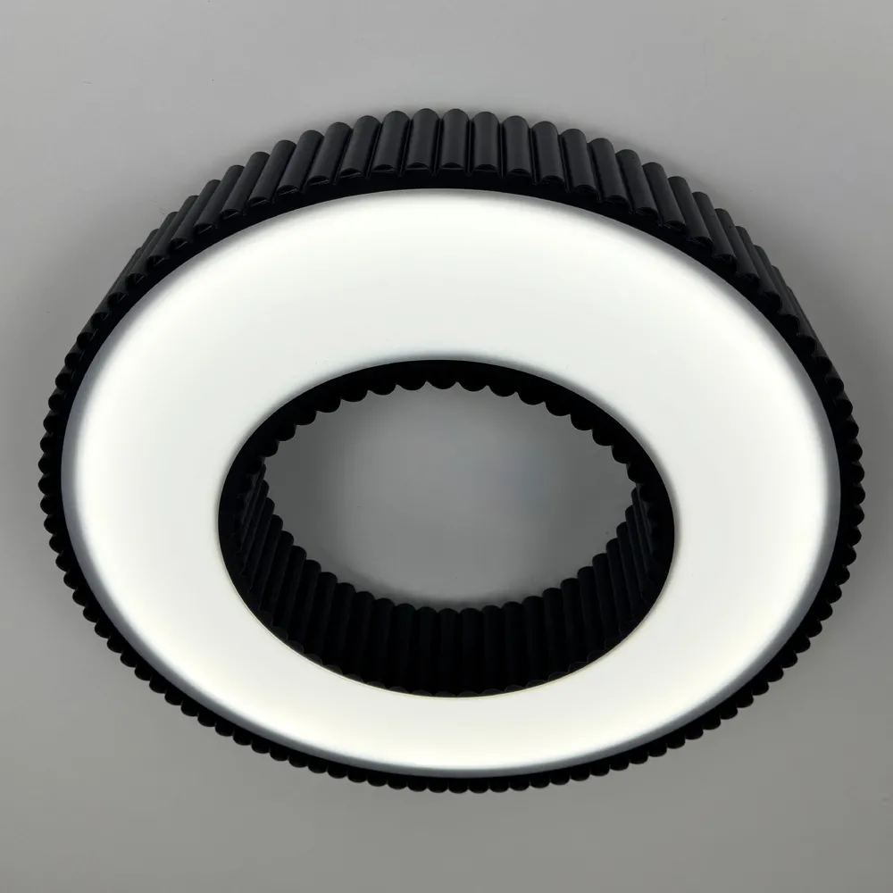 Стельовий світлодіодний світильник Corruga 9017-500 BK 120W  - фото 7