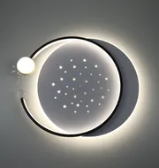 Стельова LED-люстра Starfall A3021-500C BK+WH 120W  - фото 9