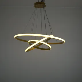 Люстра підвісна Modern Ring's 3213-60-40-20C GD A 96W