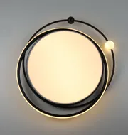 Стельовий світлодіодний світильник Simple Forms 8828-500C BK 140W  - фото 4