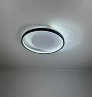 Стельова LED-люстра Starfall A12-6/2-500C BK+WH 130W  - фото 9