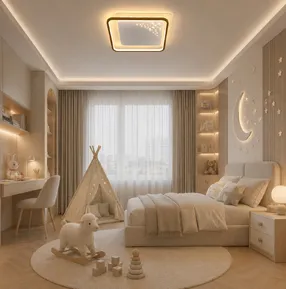 Стельова LED-люстра Starfall A12-6-500S WH+GD 140W