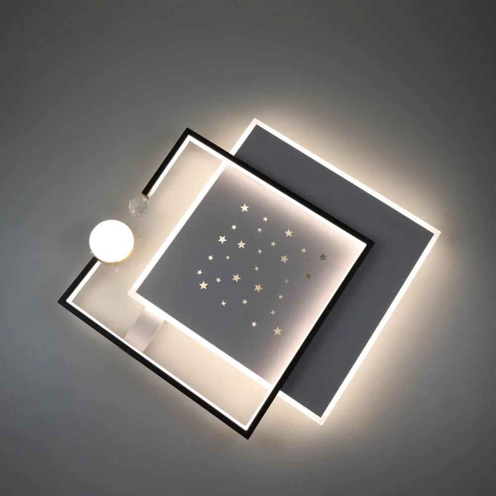 Стельова LED-люстра Starfall A3021-500S BK+WH 120W  - фото 3
