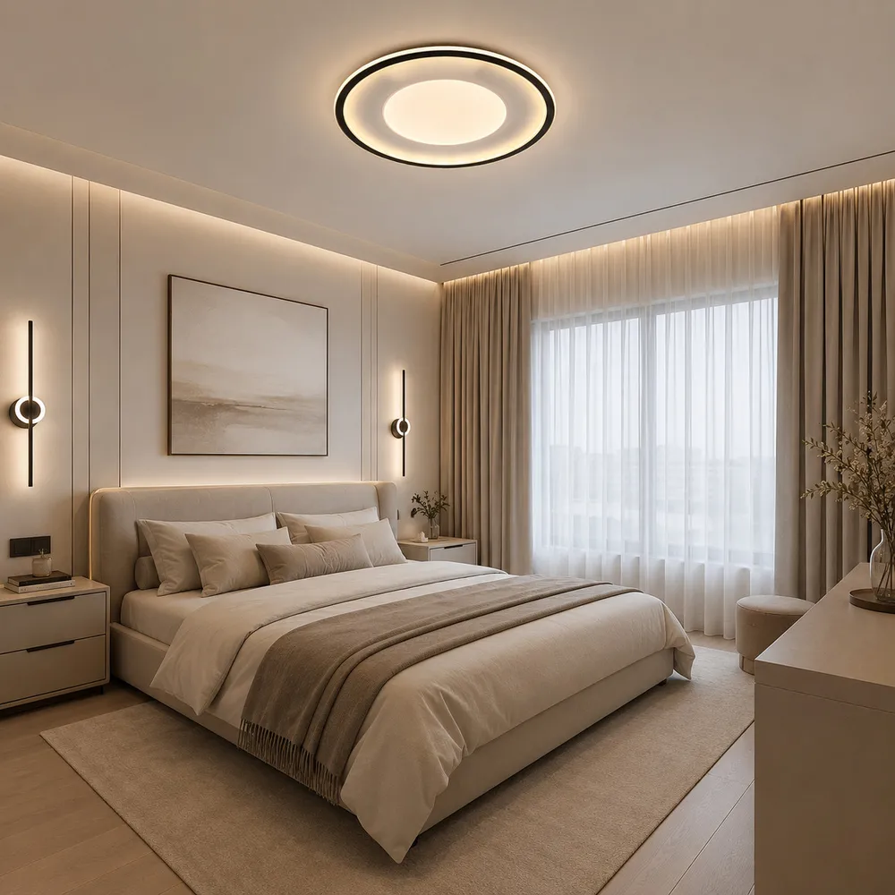 Ceiling Chandeliers “Orbit” A3050-500C BK+WH 100W 