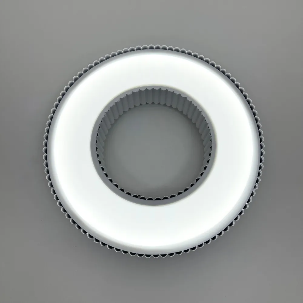 Стельовий світлодіодний світильник Corruga 9017-500 WH 120W  - фото 10