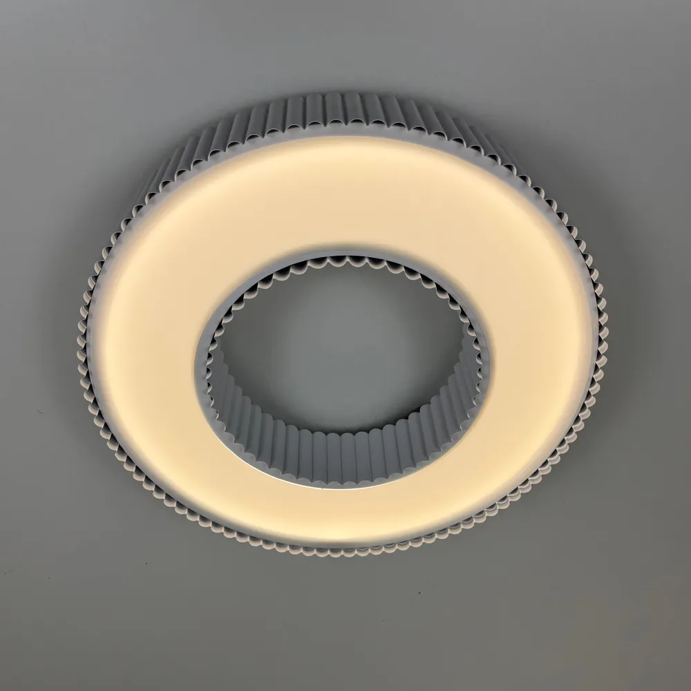 Стельовий світлодіодний світильник Corruga 9017-500 WH 120W  - фото 15