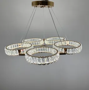 Підвісна кришталева люстра Earl Bright D8888-700-5 FGD 250W