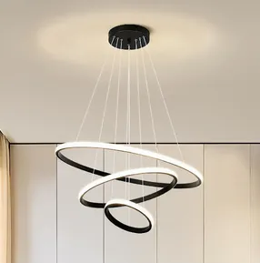 Люстра підвісна Modern Ring's 3213-60-40-20C BK A 110W