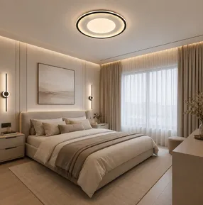 Ceiling Chandeliers “Orbit” A3050-500C BK+WH 100W