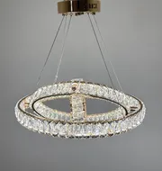 Підвісна кришталева люстра Earl Bright D8897-500-3 FGD 150W  - фото 3