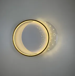 Стельова LED-люстра Starfall A12-6/2-500C WH+GD 130W