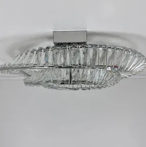 Стельова кришталева люстра Viscount D8812-600+400X CH 188W