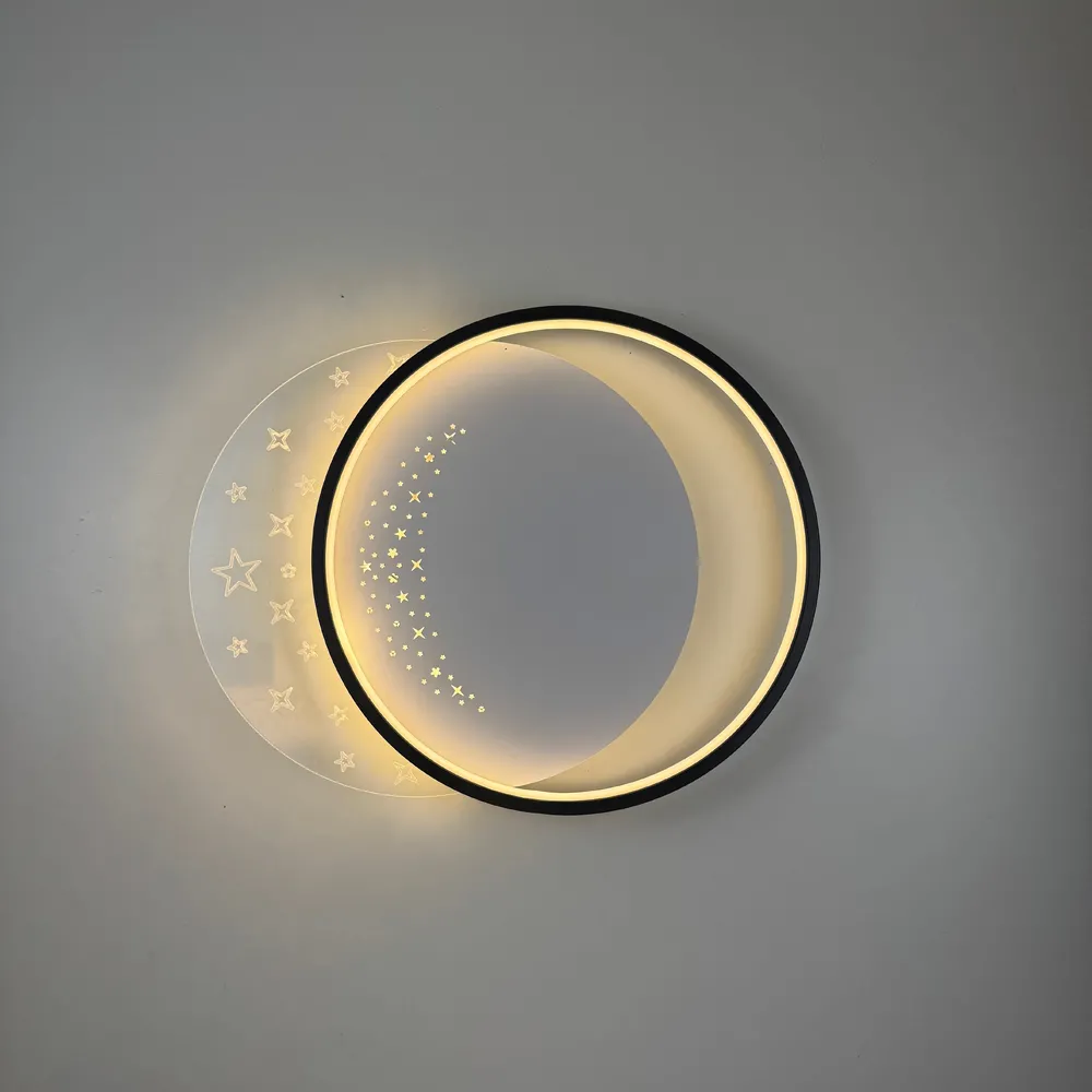 Стельова LED-люстра Starfall A12-6/2-500C BK+WH 130W  - фото 7