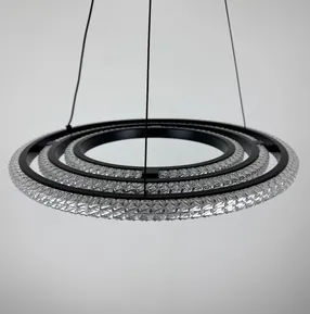 Підвісна світлодіодна люстра Horizon D8702-400-3 BK 94W