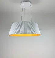 Підвісна люстра з декоративним абажуром Corruga BESMA 9065-450 WH 100W  - фото 3