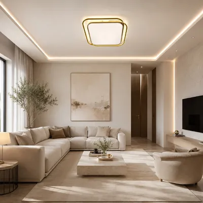 Стельова LED-люстра Simple Forms 8820-500S GD 140W
