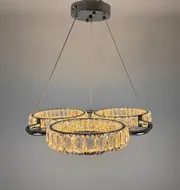 Підвісна кришталева люстра Earl Bright D8888-600-3 CH 150W  - фото 13