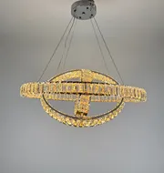Підвісна кришталева люстра Earl Bright D8897-1000-3 CH 240W  - фото 11
